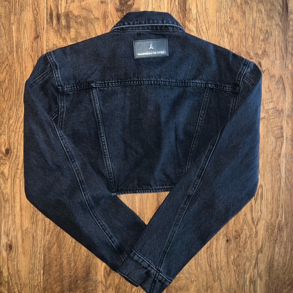 Manière de Voir Black Cropped Carpenter Jacket - Picture 6 of 9